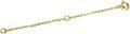 wholesale  Gold 10K 2 3 4 Inch Dainty Durable Chain Extender for Jewelry ( chars)-0-17