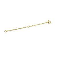 wholesale 925 Sterling Silver Plated 14k Yellow Gold 2 3 4 Necklace Chain Extender Dainty Strong Removable Jewelry Extension for Necklaces & Bracelets-2 Inches Yellow Gold