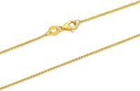 wholesale 14K Yellow Gold Durable Strong Real Cuban Link Curb Chain 0 8 2 6mm-14inch 0.8mm Round Chopin Chain