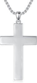wholesale 925 Sterling Silver Square Cross Pendant  - Mens Womens Christian Religious -0-0