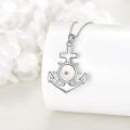 wholesale 925 Sterling Silver Anchor with Cross and Mustard Seed Charm Pendant Necklace - Sailor Faith Jewelry for Women & Men-0-3