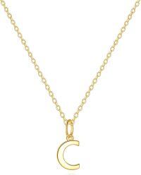 wholesale 14K Gold Letter Pendant Necklace 18 -C-Initial Necklace