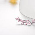 wholesale Sterling Silver Austrian Crystal Leaf Ear Climbers Hypoallergenic Earrings for Sensitive Ears-0-3