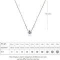 wholesale 14K Gold Moissanite Necklace D Color VVS1 0 5 2Ct Brilliant Cut 18 Chain-0-1