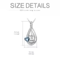TOUPOP Sterling Silver Crystal Pendant Necklace Birthday Christmas Gifts For Women-0-2