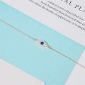 wholesale 925 Sterling Silver Eye Bracelet With Blue Gemstone And Crystal Details-0-3