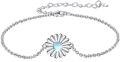 wholesale 925 Sterling Silver Daisy Flower Moonstone Infinity Tree Of Life Adjustable Charm Bracelet For Women Gifts-0-0