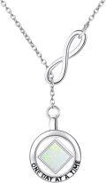 wholesale Sterling Silver NA Recovery Symbol Necklace Sobriety Gift for Women-0-42