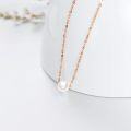 wholesale 14K Gold Chain with Freshwater Pearl Pendant (8mm) - Elegant Minimalist Design-0-2