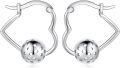 wholesale 925 Sterling Silver Perforated Ball Huggie Hoop Earrings for Women - Sporty and Stylish s-0-0