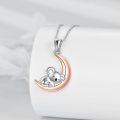 wholesale 925 Sterling Silver Moon & Koala Bear Charm Necklace for Kids-0-2