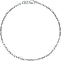 wholesale 925 Sterling Silver Snake Chain Bracelet with Lobster Claw Closure - Italian Made (Length: 7)-Cable Chain Anklet-1.5mm White Gold 10 inch