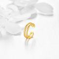 wholesale 14K Real Gold No-Piercing Clip-On Open Hoop Ear Cuff Earrings for Women, Elegant Lightweight 11mm Cartilage Earrings, Hypoallergenic Gift-0-1