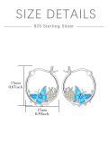 TOUPOP Sterling Silver Butterfly Earrings S925-0-3