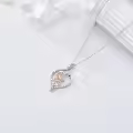 TOUPOP Sterling Silver & Stone Infinity Heart Necklace Sister Gift-0-3