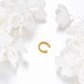 wholesale Gold 14k Hypoallergenic Non-Piercing Twisted Rope Ear Wrap Ring for Women-0-1