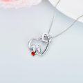 wholesale  Metal Austrian Crystal Elephant Koala Sloth Heart Pendant Necklace Valentine Gift -0-8