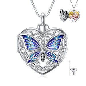 B01-Butterfly Urn Locket Necklace