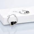 wholesale 925 Sterling Silver Penguin Hoop Earrings - Adorable Animal  for Women and Girls-0-3