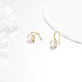 wholesale 14K Gold Pearl Dangle Earring for Women Girls Elegant Fashion s Accessories -0-3