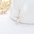 wholesale Sterling Silver Zirconia Cross Necklace for Women 18 +2 -0-2