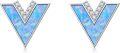 wholesale Sterling Silver Opal V Shape Stud Earrings for Women Minimalist-0-0