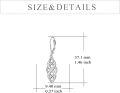 wholesale 925 Sterling Silver White Opal Celtic Knot Drop Earrings with Leverbacks for Women-0-3