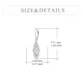 wholesale 925 Sterling Silver White Opal Celtic Knot Drop Earrings with Leverbacks for Women-0-3