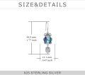wholesale 925 Sterling Silver Abalone Shell Ladybug Drop Earrings for Women Girls Nature Inspired Gift Idea-0-3