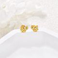 wholesale 14K Gold Cute Axolotl Stud Earrings for Girls and Women - Animal Idea-0-1