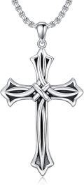 wholesale 925 Sterling Silver &  Celtic Knot Cross Pendant Necklaces for Men/Women-0-0