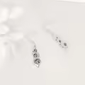 wholesale 925 Sterling Silver Natural Turquoise & Moonstone with Moss Agate Drop Earrings Wholesale for Women-0-3