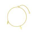 wholesale 14k Gold Cross Bracelet Wholesale With Personalized Heart Charm-0-0
