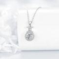wholesale Sterling Silver Moissanite Zodiac Necklace Lab Created Diamond Gift-0-29