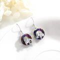 wholesale 925 Sterling Silver Rainbow Sloth Dangle Earrings - Cute Animal  for Her-0-1