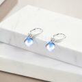wholesale Sterling Silver Pearl Leverback Dangle Earrings for Women Gifts - Rhodium Plated-0-33