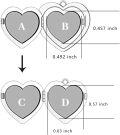 wholesale 925 Sterling Silver Heart Photo Frame I Love You To The Moon And Back Locket Necklace with Pendant for Women Girls s 43cm Chain Length (Silver)-0-5