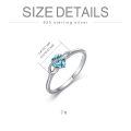 TOUPOP Sterling Silver Crystal Infinity Love Heart Rings For Women-0-2