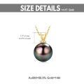 TOUPOP 14k Yellow Gold Natural Pearl Necklace For Women-0-1