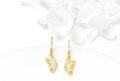 wholesale 14K Gold White Opal Butterfly Drop Leverback Earrings for Women and Girls Gift Ideas-0-2