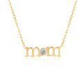 wholesale 14k Gold Mom Necklace Wholesale With Lab Diamond-0-0