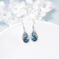 wholesale 925 Sterling Silver Moonstone Teardrop Filigree Leaf Leverback Earrings, Gold/Rose/White Gold Plated, Elegant Gift for Women-0-2