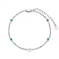 TOUPOP Sterling Silver Mustard Seeds Natural Stone Bracelet Women's Jewelry Gift-0-0