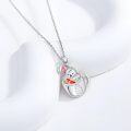 wholesale 925 Sterling Silver Bunny in Mug Pendant Necklace for Girls' Gifts-0-2