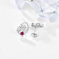 wholesale 925 Sterling Silver Horse Birthstone Stud Earrings for Women-0-4