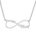 TOUPOP 10k/14k/18k Solid Gold Infinity Name Necklace-0-1
