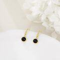 wholesale 925 Sterling Silver Black Onyx Dangle Earrings for Women and Teen Girls-0-4