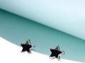 wholesale 925 Sterling Silver AAA Flawless Cubic Zirconia 5-Point Star Earrings, Hypoallergenic Tarnish-Resistant-0-2