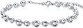 wholesale 925 Sterling Silver Cubic Zirconia Tennis Bracelet for Women - Elegant -0-0