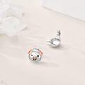 wholesale 925 Sterling Silver Pig Shaped Stud Earrings - Cute Animal  for Women and Girls-0-3